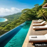 Home 14 스리랑카의 외국인 투자 기회 - **Prompt for Tourist Real Estate:**
"A breathtaking aerial view of a luxurious, eco-friendly vil...