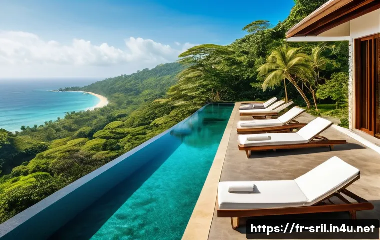 스리랑카의 외국인 투자 기회 - **Prompt for Tourist Real Estate:**
    "A breathtaking aerial view of a luxurious, eco-friendly vil...